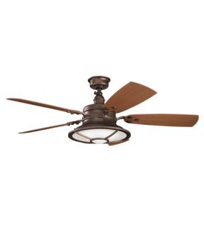 Harbour Walk Patio 4 Light Outdoor Fans in Weathered Copper Powder Coat 310102WCP