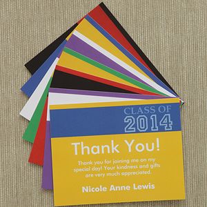 Personalized Graduation Thank You Notes   Academic Adventures