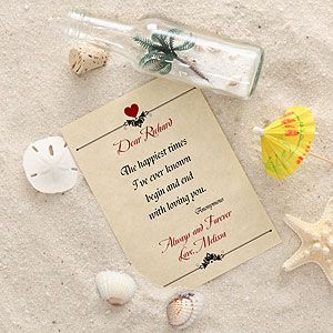 Love Letter In A Bottle Romantic Personalized Gifts