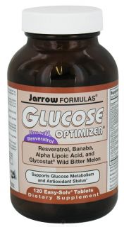 Jarrow Formulas   Glucose Optimizer   120 Tablets Contains Banaba Leaf