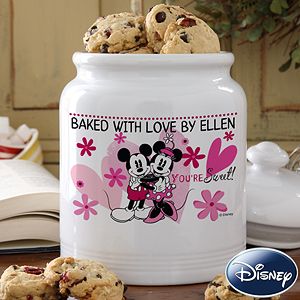 Personalized Mickey Mouse & Minnie Mouse Cookie Jars   Youre Sweet