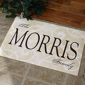 Personalized Doormats   Family Name Welcome Mat for Families