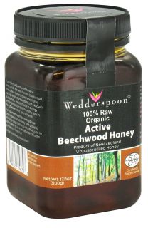 Wedderspoon Organic   Beechwood Honey 100% Raw Organic   17.6 oz.