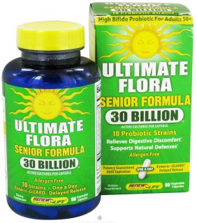 ReNew Life   Ultimate Flora Senior Formula 30 Billion   60 Vegetarian Capsules