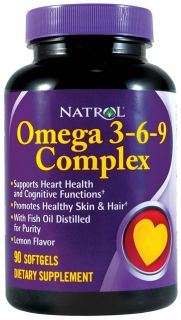 Natrol   Omega 3 6 9 Complex Lemon Flavor   90 Softgels