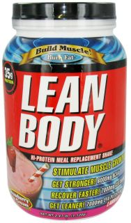 Labrada   Lean Body Hi Protein Meal Replacement Shake Strawberry Ice Cream   2.47 lbs.