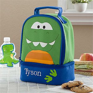 Boys Personalized Dinosaur Lunch Bag