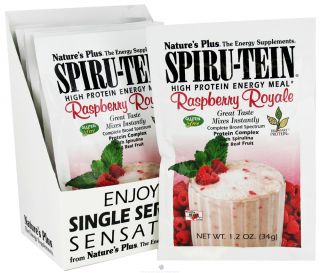 Natures Plus   Spiru Tein High Protein Energy Meal Raspberry Royale   1 Packet