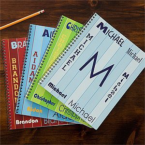 Personalized Notebooks for Boys   My Name
