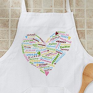 Personalized Aprons   Her Heart Of Love