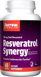 Jarrow Formulas   Resveratrol Synergy 200 mg.   60 Tablet(s) with Pterostilbene