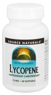 Source Naturals   Lycopene 15 mg.   60 Softgels