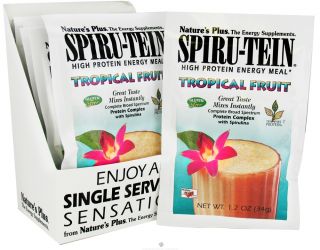 Natures Plus   Spiru Tein High Protein Energy Meal Tropical Fruit   1 Packet