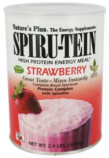 Natures Plus   Spiru Tein High Protein Energy Meal Strawberry   2.4 lbs.