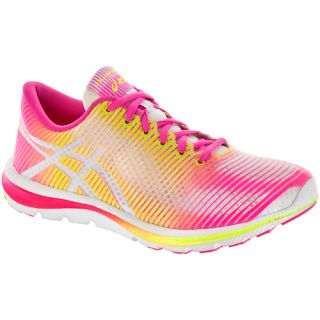 ASICS GEL Super J33 ASICS Womens Running Shoes White/Flash Yellow/Hot Pink