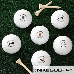 Grooms Last Round Personalized Nike Mojo Golf Balls