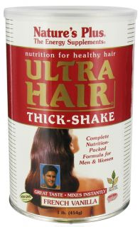 Natures Plus   Ultra Hair Thick Shake French Vanilla   1 lb.