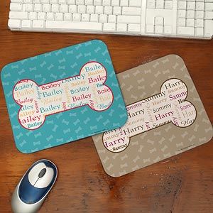 Personalized Mouse Pads   I Love My Dog