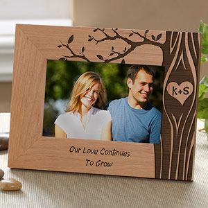 Personalized Romantic Picture Frames   Carved In Love