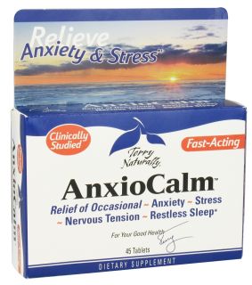 EuroPharma   Terry Naturally AnxioCalm   45 Tablets Formerly AnxioFit 1 Fast Acting Anxiety Relief