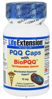 Life Extension   PQQ Caps with BioPQQ 10 mg.   30 Vegetarian Capsules