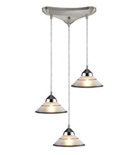 Refraction 3 Light Pendants in Polished Chrome 1477/3