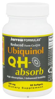 Jarrow Formulas   Ubiquinol QH absorb 100 mg.   60 Softgels