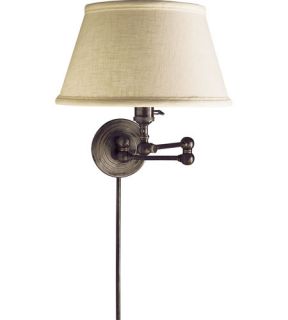 E.F. Chapman Boston 1 Light Swing Arm Lights/Wall Lamps in Bronze With Wax SL2920BZ L