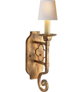 Suzanne Kasler Margarite 1 Light Wall Sconces in Gilded Iron With Wax SK2105GI