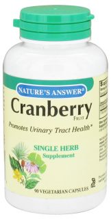Natures Answer   Cranberry Fruit Single Herb Supplement   90 Vegetarian Capsules