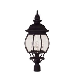 Exterior Collections 4 Light Post Lights & Accessories in Black 07097 BLK
