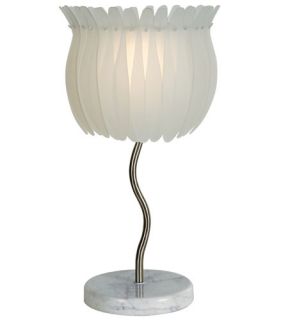 Lotus 2 Light Table Lamps in Brushed Nickel TT6962