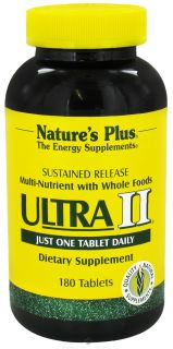 Natures Plus   Ultra II One a Day Multi Nutrient Sustained Release   180 Tablets