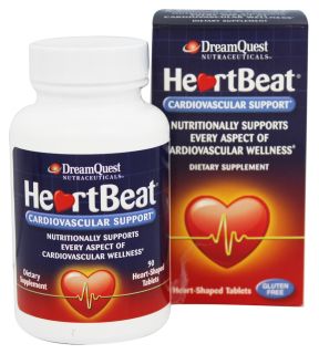Dream Quest Nutraceuticals   HeartBeat Cardiovascular Support   90 Tablets