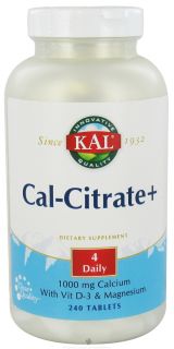 Kal   Cal Citrate +   240 Tablets