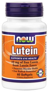 NOW Foods   Lutein 10 mg.   60 Softgels