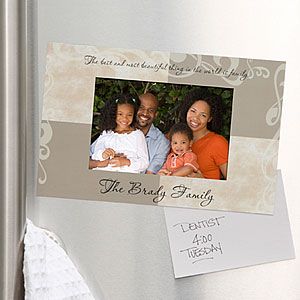 Personalized Refrigerator Magnet Picture Frame   Photo Sentiments