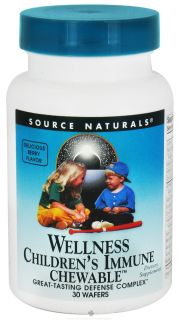 Source Naturals   Childrens Immune Chewable Supports Wellness   30 Wafers