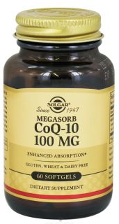 Solgar   Megasorb CoQ 10 100 mg.   60 Softgels