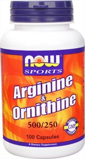 NOW Foods   L Arginine and Ornithine 500/250 mg   100 Capsules