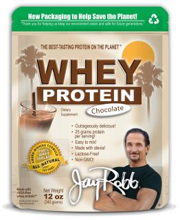 Jay Robb   Whey Protein Isolate Powder Chocolate   12 oz.
