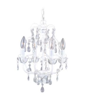 Athena 4 Light Chandeliers in Antique White 8193 60