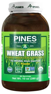 Pines   Wheat Grass Powder 100% Pure   10 oz.