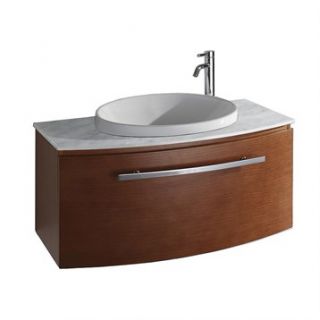 Allura 40 Modern Bathroom Vanity   Pear Wood