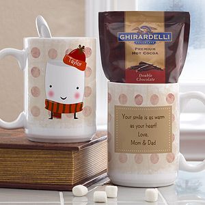 Personalized Oversized Mug & Hot Cocoa   Marshmallows