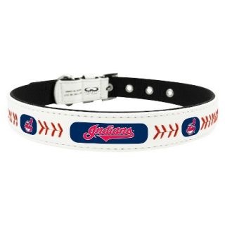 Cleveland Indians Classic Leather Small Baseball Collar
