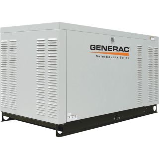 Generac QuietSource Series Liquid Cooled Standby Generator   27 kW (LP)/25 kW