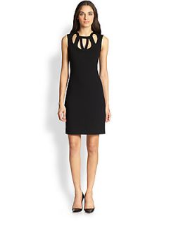 Diane von Furstenberg Amy Sleeveless Cutout Dress   Black