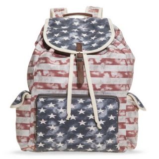Mossimo Supply Co. Amerian Flag Backpack Handbag   Cream