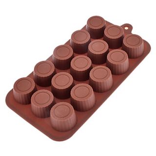 Cylinder Shaped Sugarcraft Silicone Mold for Candy/Cookie/Jelly/Chocolate